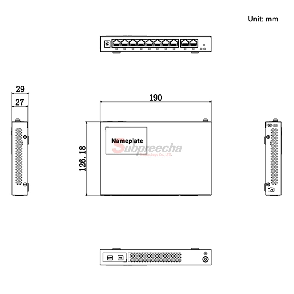 DS3WG105GPSIDimensionsimage1 ทรัพย์ปรีชา เทคโนโลยี