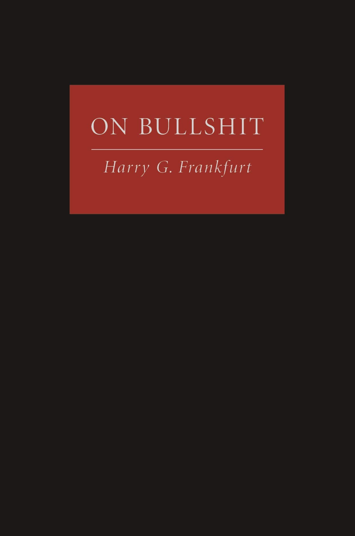 Cover of On Bullshit