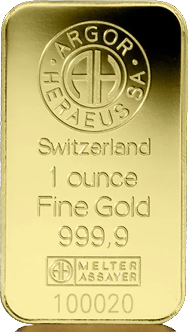Argor-Heraeus gold bar 1 oz
