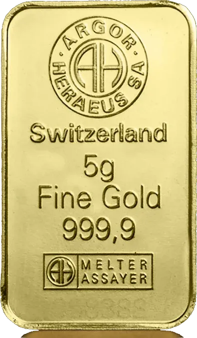 Argor-Heraeus gold bar 5 g