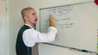 Whiteboard explaining that we view the world through a filter, distinguishing between numina (things in themselves) and phenomena (things as they appear to the observer).