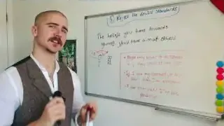 A whiteboard showing the concept of "rejecting double standards" by comparing self-beliefs to how one would treat others, with examples like "people only want to be spoken to if they smile at me first."