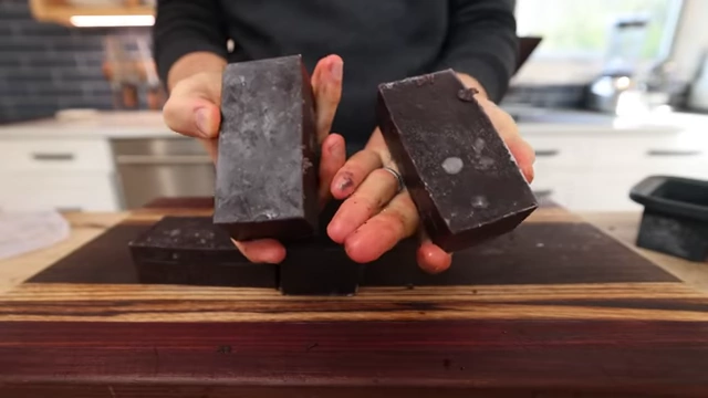 Frozen cubes of Black Beans