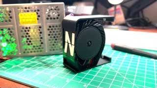 A single module testing the functionality of the new 64-flap design.