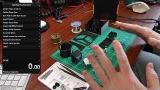 A timer tracking the assembly process for a single module.