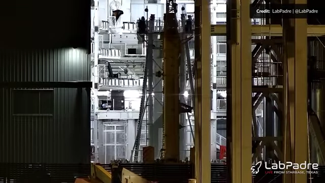 Internal transfer tubes for Ship 39, designed to feed Methane to the gimballing Raptors and liquid oxygen to the center Raptors.