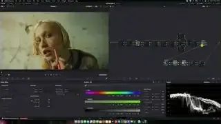The entire node graph for the color grading process.