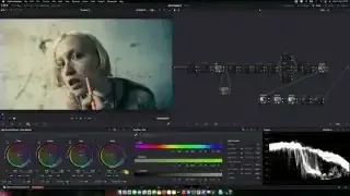 The DaVinci Resolve interface showing the HDR panel used to increase exposure.