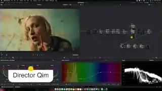 The DaVinci Resolve interface displaying a curve adjustment to reduce blue-green colors and enhance the image pop.