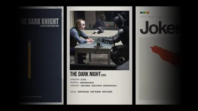 A visual timeline showing the evolution of movie poster styles from "The Dark Knight" (True Minimalist) to "The Dark Knight" (Polaroid) to "Joker" (Mid-Century Modern).