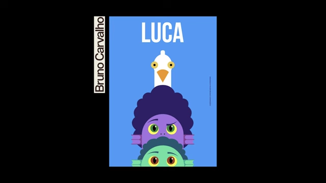 Bruno Carvalho's minimalist poster for Luca.