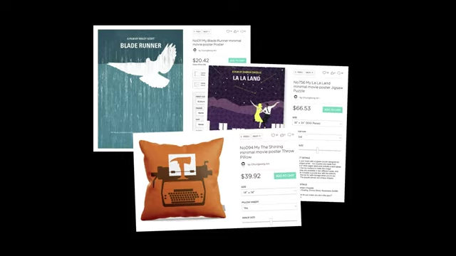 Chung Kong's minimalist designs applied to a puzzle, pillow, and print.