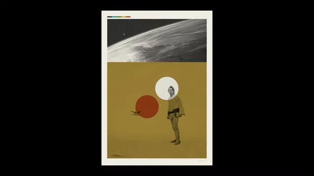 A Mid-Century Modern style poster for Star Wars by Patrick Concepcion.