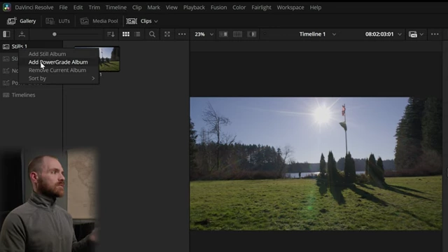 Context Menu for Adding Stills Albums