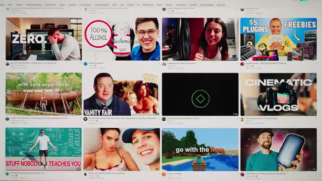 A crowded YouTube homepage showcasing various video thumbnails, highlighting the need to stand out.