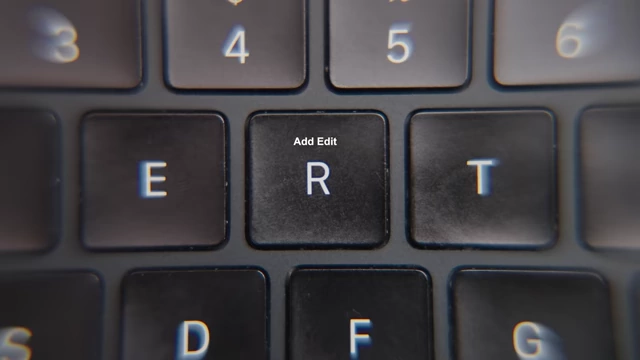 Customized keyboard shortcuts for "Ripple Delete" (E) and "Add Edit" (R, acting as cut tool).