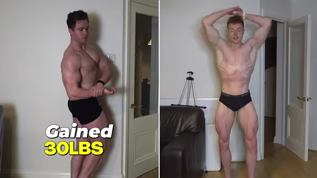 Adam McDonald's transformation from gaining 30lbs to a lean physique.