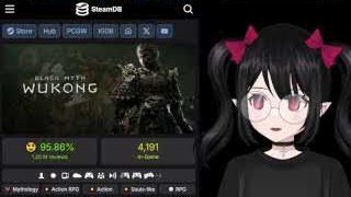 SteamDB显示《黑神话：悟空》获得95.88%好评