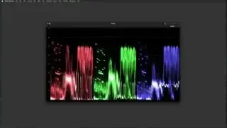 Parade scope showing individual red, green, and blue color channels side-by-side