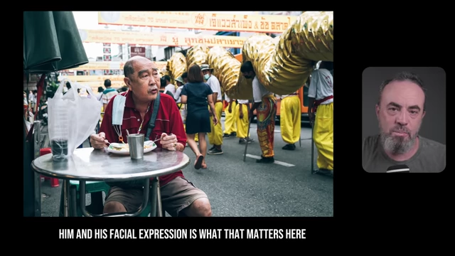 The speaker highlights that focusing on the subject's expression and story is paramount in photography.