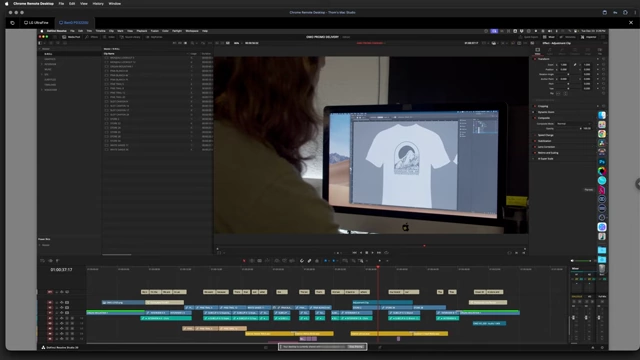 Chrome Remote Desktop providing a "backdoor" into a remote computer running DaVinci Resolve