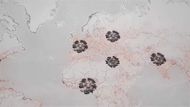 World map with explosion icons indicating areas with enough nuclear firepower to level cities.
