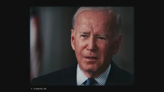 President Joe Biden speaking at a podium.