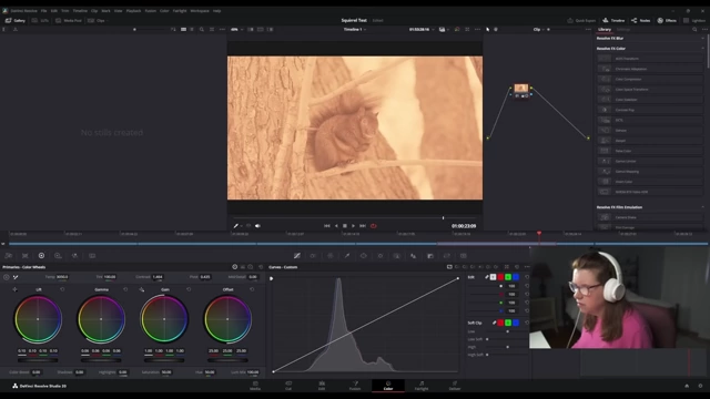 Incorrectly adjusted SLOG 3 footage in DaVinci Resolve before Color Space Transform