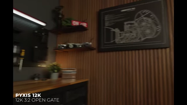 A fast camera pan demonstrating the rolling shutter effect in PYXIS 12K 12K 3:2 Open Gate footage