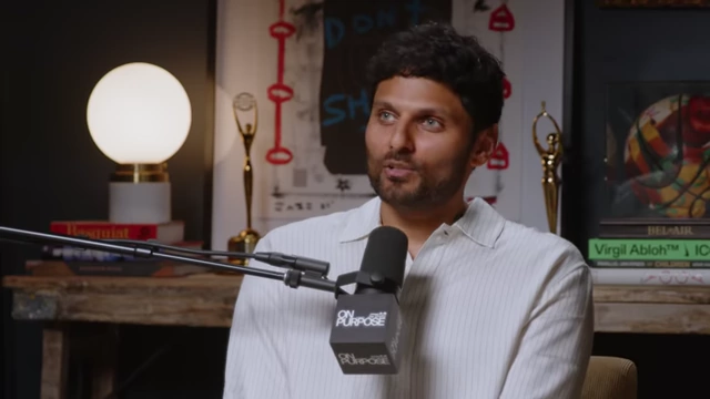 Jay Shetty hosting the podcast