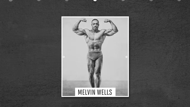 Melvin Wells, pictured in 1949, demonstrating a highly muscular physique that was likely achieved naturally before widespread steroid use.