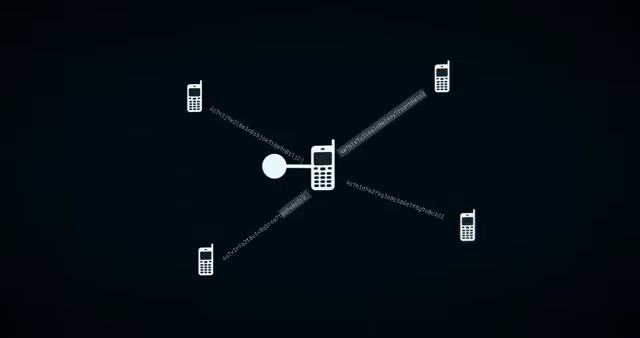 A "Carte Bleue" (French bank card) with a visible chip.) and encrypted communication systems [<a href="https://youtube.com/watch?v=2wMxldl3Alk&t=339">5:39</a>] (![An animated diagram showing mobile phones connected](sc0116_t00.04.28.webp) with lines representing encrypted communication keys.).