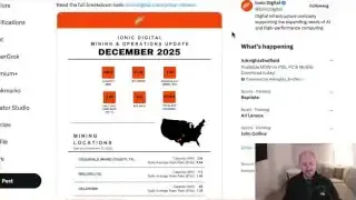 Ionic Digital Mining & Operations Update for December 2025