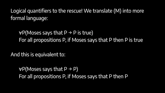 Using logical quantifiers to eliminate the truth predicate in general statements according to redundancy theory