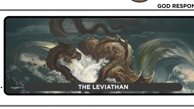A powerful illustration of the Leviathan, a terrifying sea dragon with impenetrable scales, symbolizing the uncontrollable chaos of life.