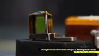 A custom magic crystal used in the sodium vapor process, which splits light into different wavelengths for perfect keying.