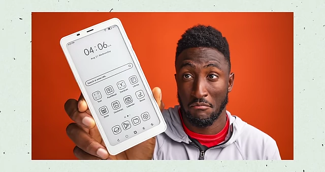 The final Boox thumbnail, optimized for legibility at small scales with an enlarged phone
