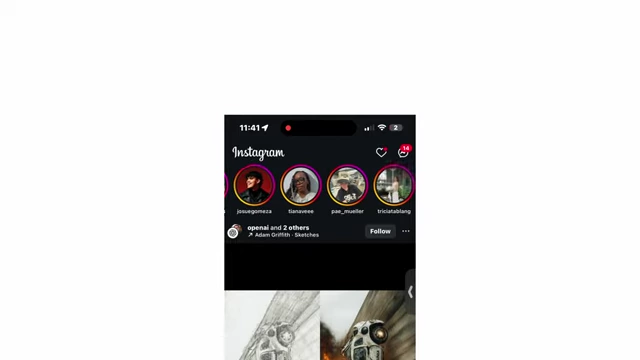 Instagram story feed, illustrating how active accounts appear at the top, increasing visibility.