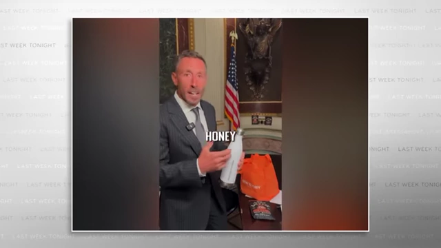 An influencer in the White House showcases his raw milk and raw meat smoothie, which he is consuming for lunch.