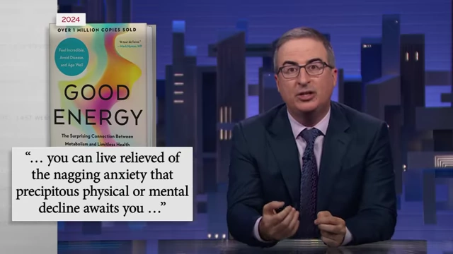 The book "Good Energy" suggesting that maintaining "good energy" can help avoid genetic diseases.