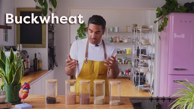 Buckwheat kernels are shown as a source of rutin.