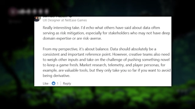 网易游戏设计师强调数据和创意团队平衡的重要性