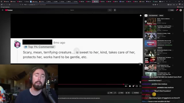Reddit用户评论，解释了女性喜欢怪兽浪漫小说是因为渴望被“可怕而温柔”的生物保护。