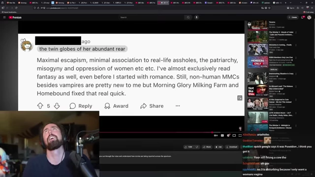 Reddit评论指出，怪兽浪漫提供了“最大程度的逃避现实”，且与现实生活中的“厌女症”等问题关联最小。