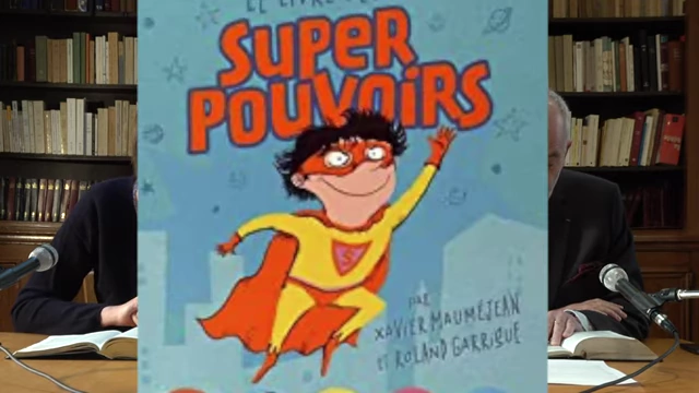 A children's book titled "The Book of Super Powers," illustrating that "asking for anything" does not mean magical abilities.