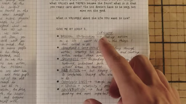 Qualities and themes identified in the eulogy.