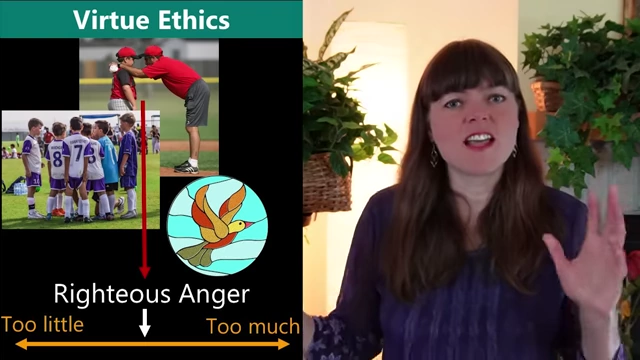 An example of righteous anger demonstrated by a baseball coach