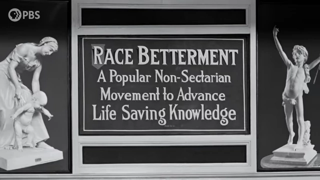 A historical sign for 'Race Betterment,' a eugenics movement