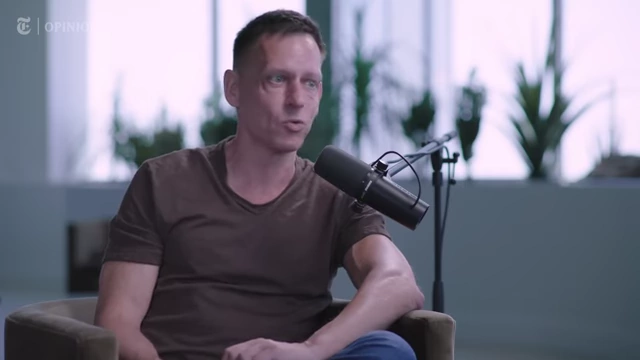Peter Thiel speaking about his desire for radical biological transformation
