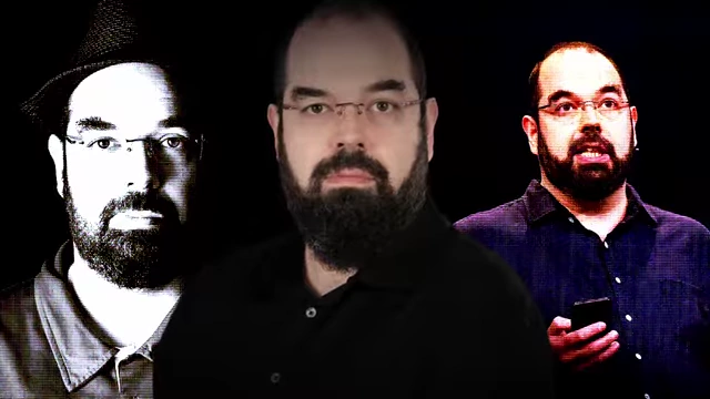 Portraits of Eliezer Yudkowsky, co-founder of the rationalist movement